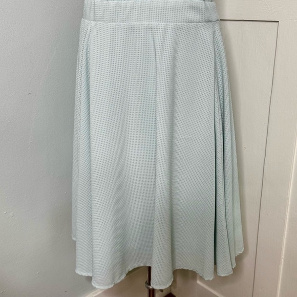 Torrid Lace & Chiffon Fit & Flare Halter Skater Dress Mint Green Size 26 - Picture 5 of 12